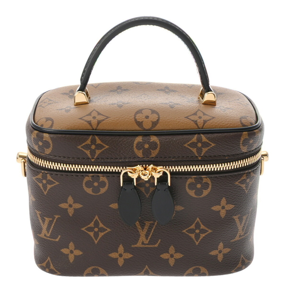 Louis Vuitton Reverse Vanity NV PM Chain Shoulder Brown Handbag Bag Back - Picture 1 of 15